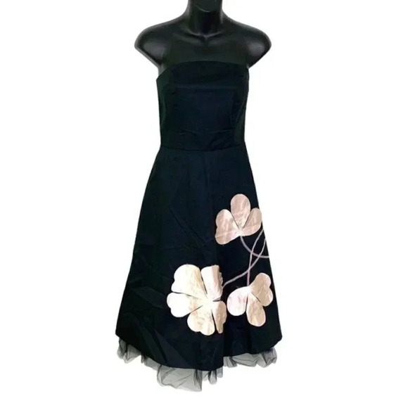 Rubber Ducky Productions Floral Embroidered Strapless Dress - Picture 4 of 9